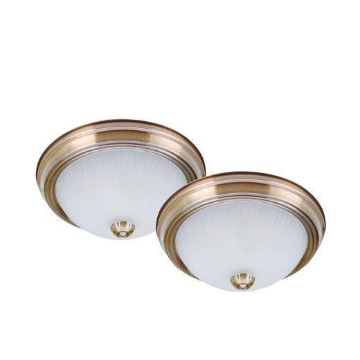 1 Light A 75 Watt Flushmount Light-2/Pack