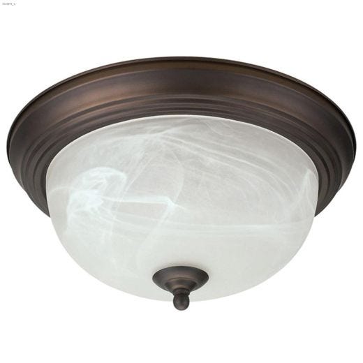 Signature 13" Alabaster Flushmount