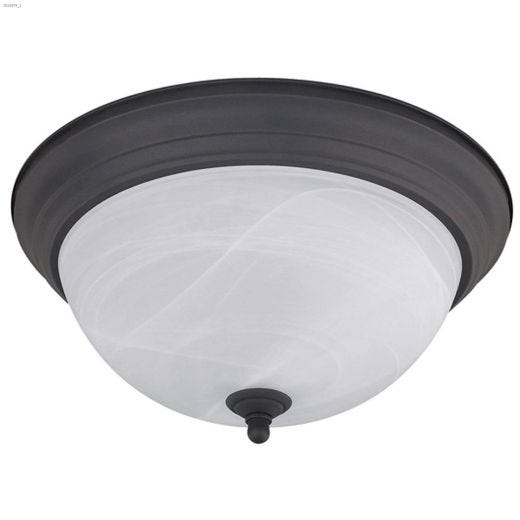 Signature 15" Alabaster Flushmount