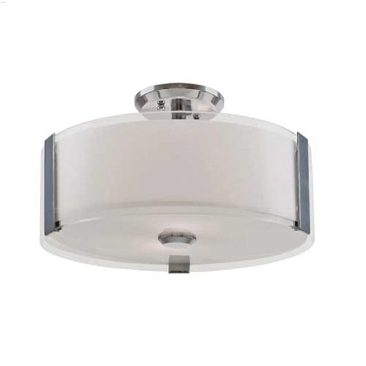 Zurich 3 Light 100 Watt Semi Flushmount Ceiling Light