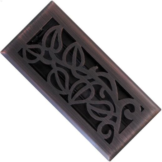 4\" x 10\" Vine Design Floor Register