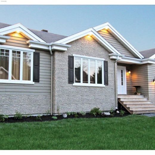 Novik 20.5" x 45.38" Stacked Siding
