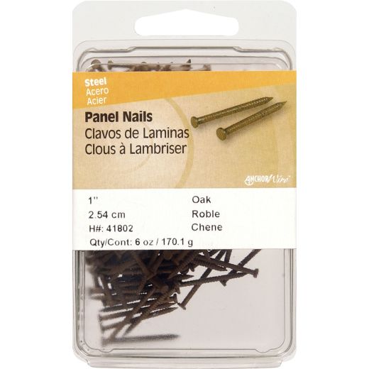 1" Oak Panel Nail 6 oz-6/Pack