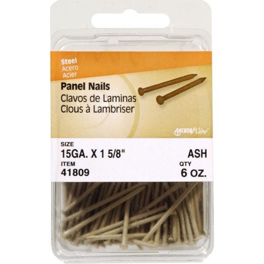 1-5/8" Ash Panel Nail 6 oz-6/Pack