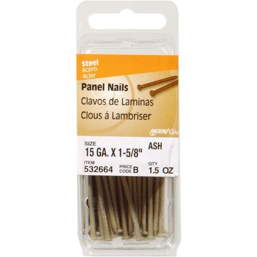1-5/8" Ash Panel Nail 1-1/2 oz