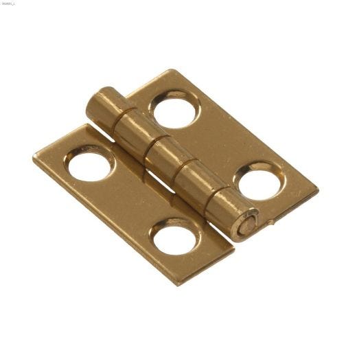 2-1\/2\" x 1-3\/4\" Brass Solid Brass Broad Hinge-2\/Pack