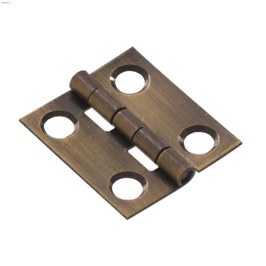 2\" x 1\" Solid Brass Narrow Hinge-2\/Pack