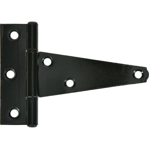 4" Charnière en T robuste noire
