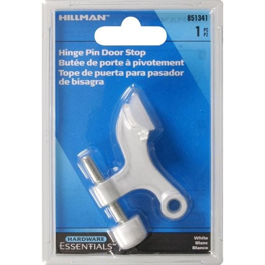 White Hinge Pin Door Stop