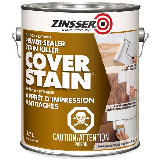 Cover Stain 3.78 L Flat White Primer
