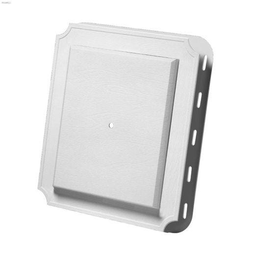 Duraflo 8.522\" x 7.522\" White Mounting Block Scalloped