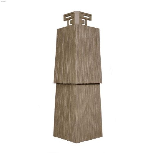 Novik\u00ae 15.17\" x 4.46\" x 8' Cedar Blend Cedar Shake Corner