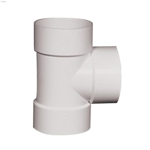 4\" Hub PVC Sewer Straight Tee