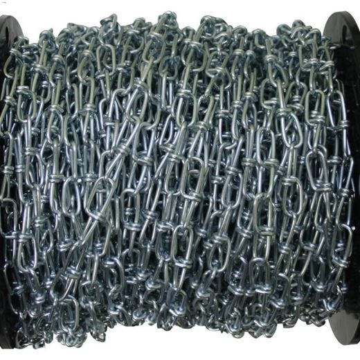 #1 x 250' Zinc Plated\/Blue Double Loop Chain