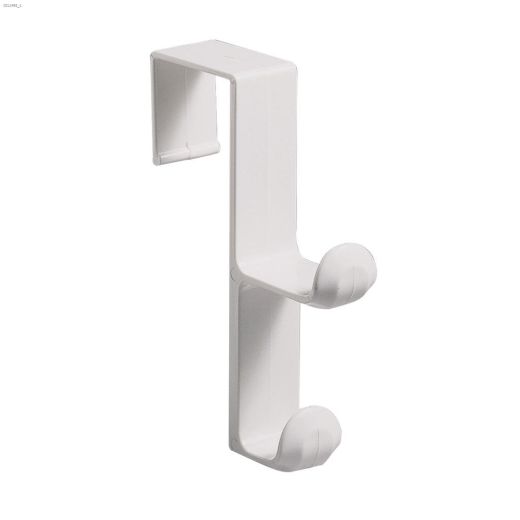 3-1\/2\" White Double Over The Door Hook