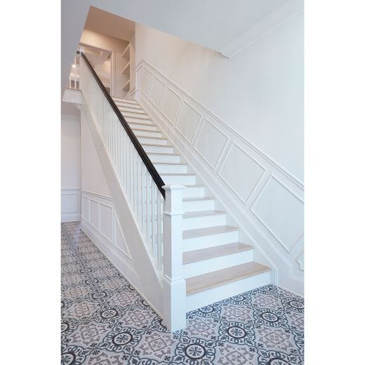 40" x 1-1/4" x 1-1/4" White Lacquer Baluster