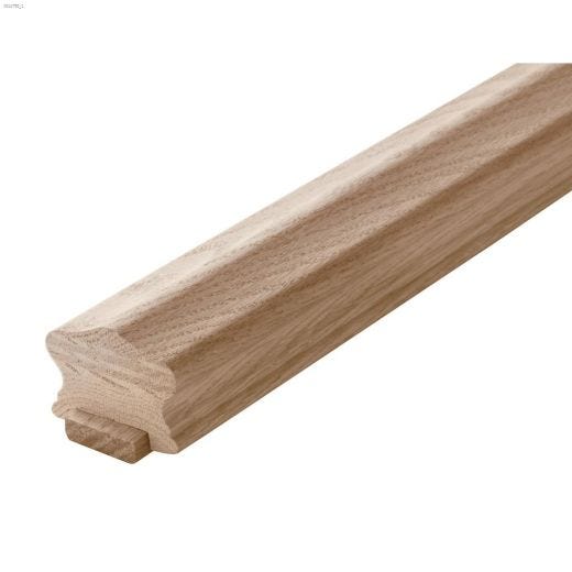 6' x 1-5\/8\" x 2-1\/4\" Solid Oak Hand Rail With Fillet