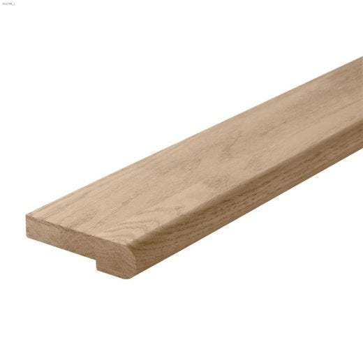 4' x 1-1\/16\" x 4-1\/4\" Solid Oak Stair Nosing