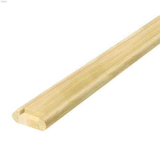 8' x 3\/4\" x 2-1\/4\" Maple Shoe Rail With Fillet