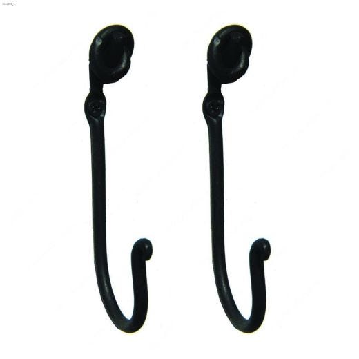 2-1\/4\" Matte Black Single Classic Hook