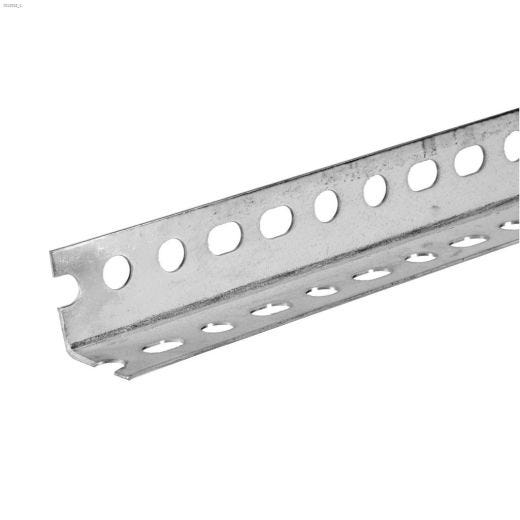 1-1\/2\" x 1-1\/2\" x 3' Carbon Steel Slotted Angle Bar
