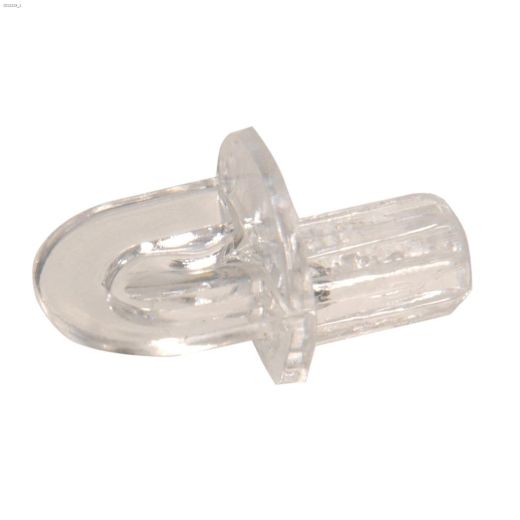 1\/4\" Clear Plastic Round Shelf Pin