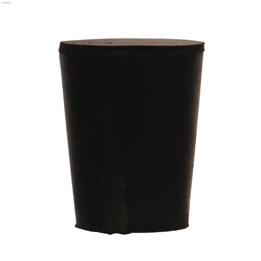 Small x #1 x 3\/4\" Rubber Black Stopper