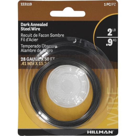 28 Gauge x 50' Dark Annealed Wire