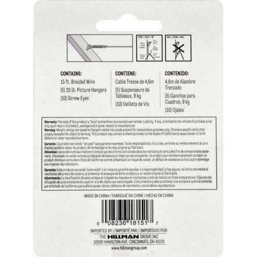 20 lb Picture Hanging Set