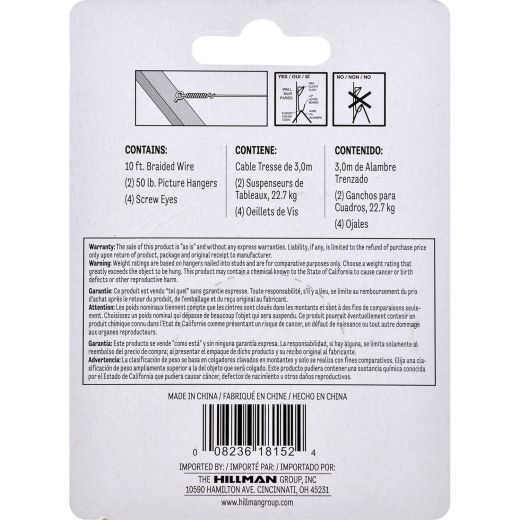 Ensemble de suspension de cadre robuste 50 lb