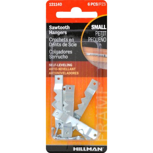 Small Zinc Nail-In Self-Leveling Hanger-6/Pack