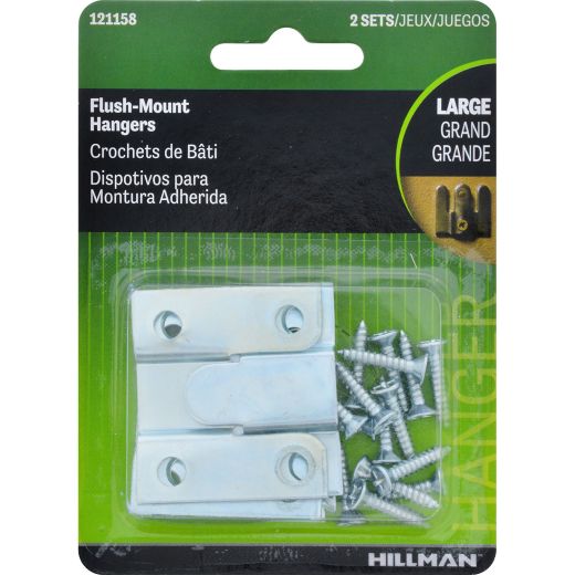 1-3/4" x 1-1/2" Flush Mount Hanger-2/Pack