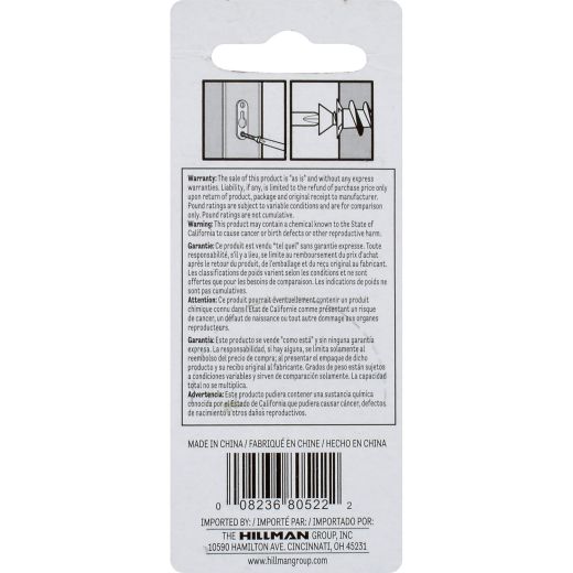 Double Hole Heavy Duty Keyhole Hanger With Screw-2/Pack