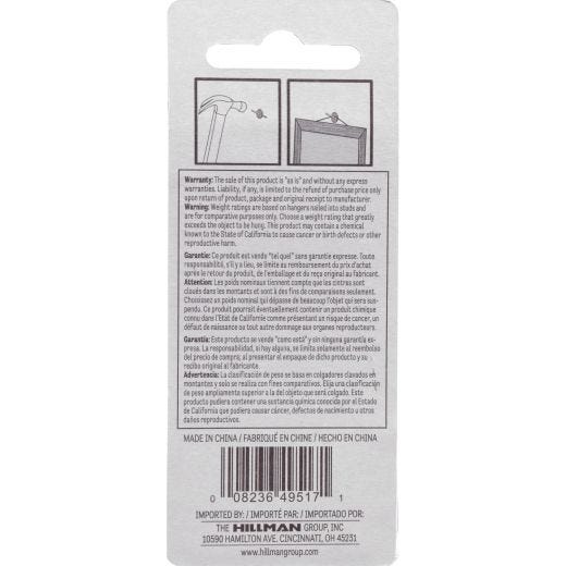 20 lb Brass Plated Quick Hanger-5/Pack