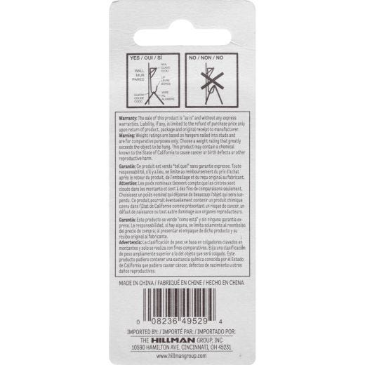 Brass Plated Two Nail Pro-Hanger-3/Pack