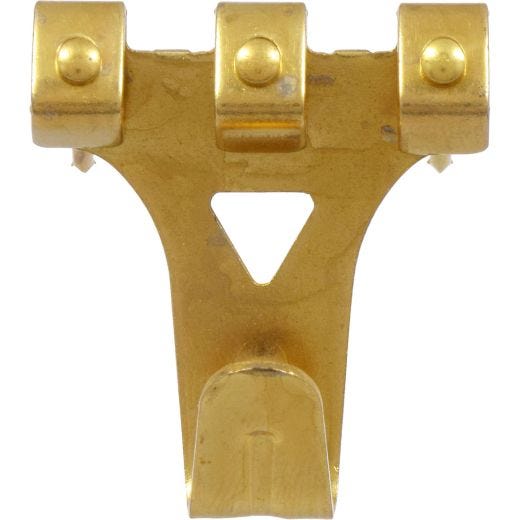 Brass Plated Three Nail Pro-Hanger-2/Pack