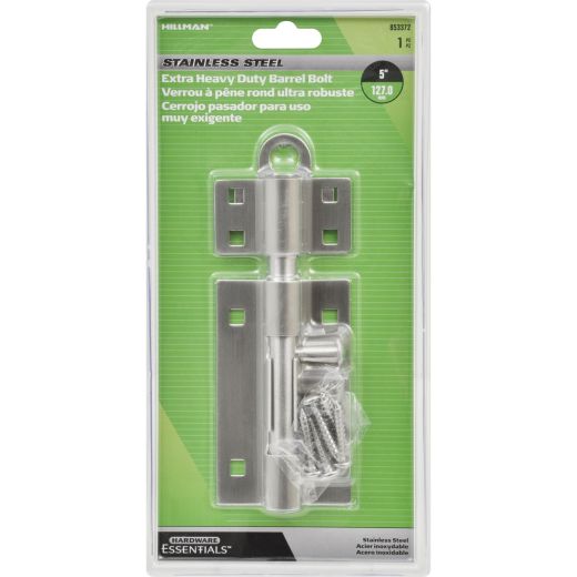 5" Stainless Steel Barrel Bolt