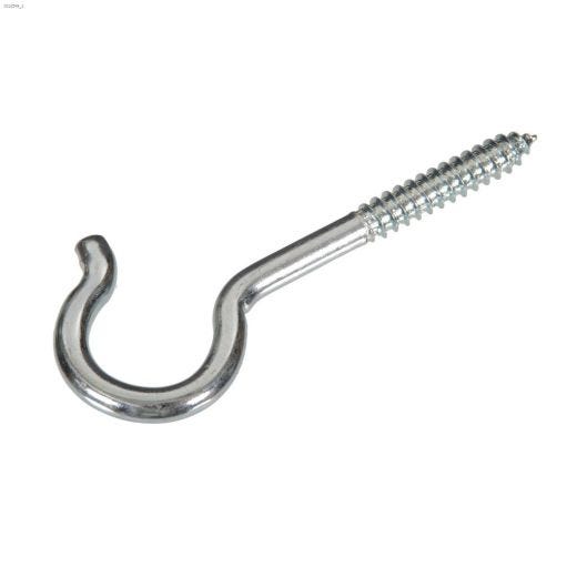 3-7\/8\" Zinc Plated Ceiling Round Screw Hook