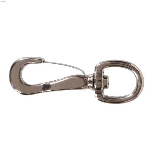 1\/4\" x 2\" Nickel Plated Round Swivel Eye Spring Snap