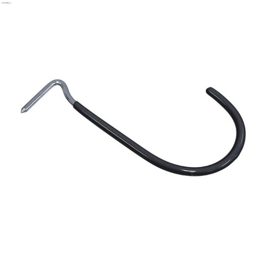 Black Vinyl Coated Large Curved Drive Hook