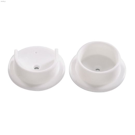 1-3\/8\" White Plastic Pole Socket Set