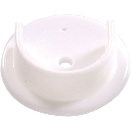 1-3/8" White Plastic Pole Socket Set