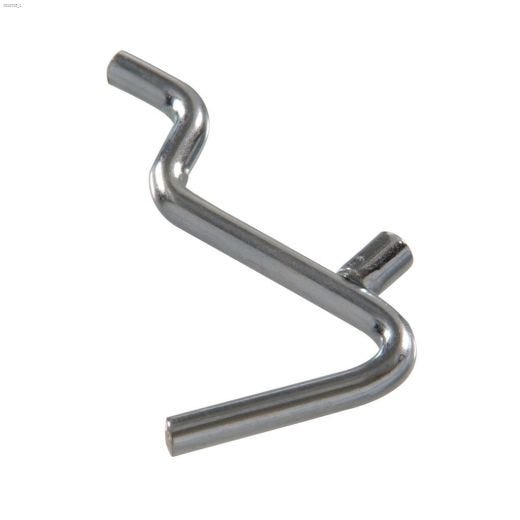 0.148\" x 7\/8\" Zinc Plated Angled Hook-10\/Pack