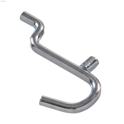 0.148\" x 1\" Zinc Plated Curved Hook-8\/Pack