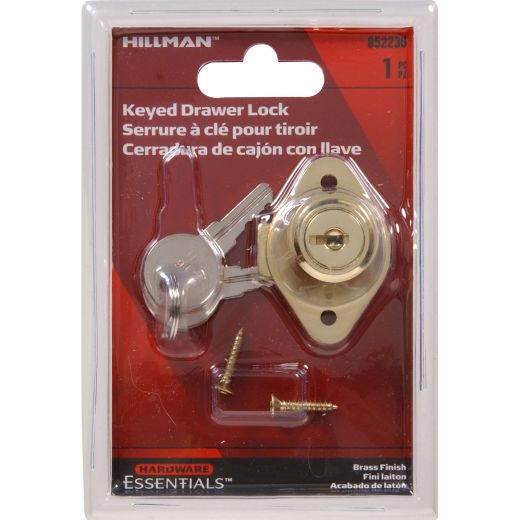 Brass Plated Drawer Lock