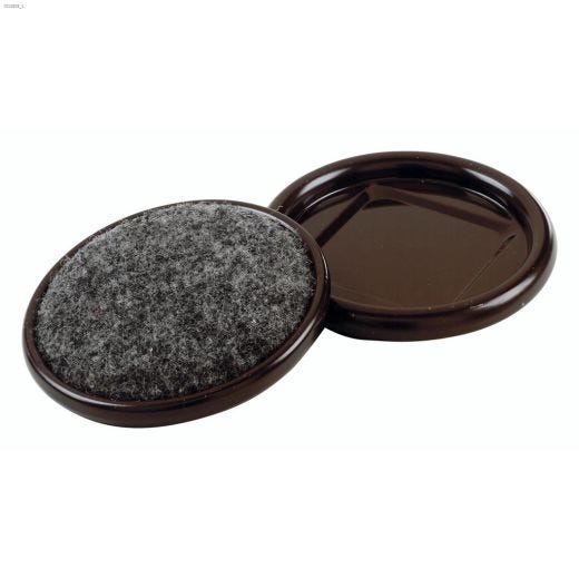 2-1\/2\" Black Round Carpet Base Cup