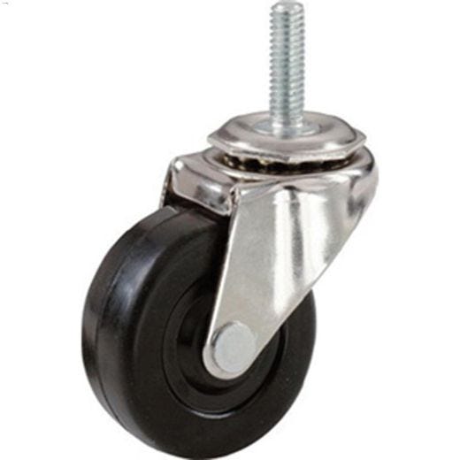 2\" Black Medium Duty Threaded Stem Caster