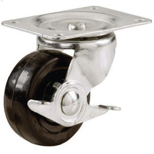 4\" x 5\" General Duty Swivel Caster With Side Brake