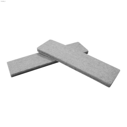 1\" x 3-3\/4\" Heavy Duty Rectangular Self-Adhesive Felt Pad