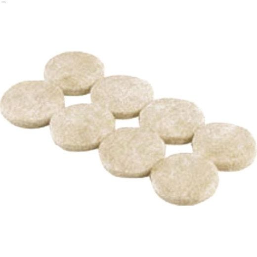 Coussin en feutre autoadhésif rond robuste beige 3/4"